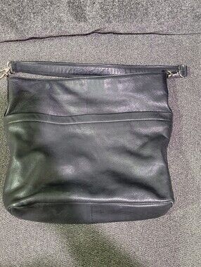 Still Nordic Anouk Hobo Bag Shoulder Purse Leather Black